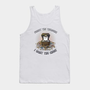 Cat Knight in Treasure Chest Tank Top